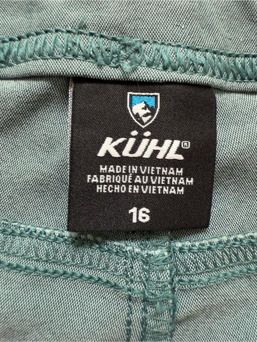 KUHL Trekr Legendary Capri Pants Hiking Gorpcore Lightweight Breathable Green 16 - Picture 4 of 7